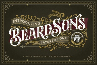 Beardsons Font: Bold and Creative Display Typography