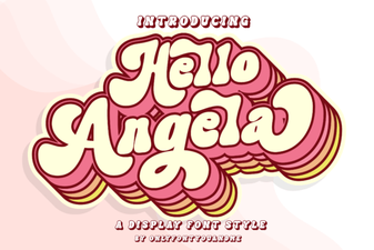 Hello Angela Font: a Charming Script for Creative Design Projects
