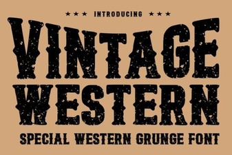 Vintage Western Font - Free Display Fonts Collection