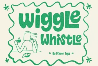 Wiggle Whistle Font – Playful Whimsical Display Typeface