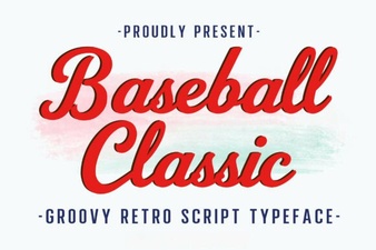 Baseball Classic Font: Retro Typography for Bold Designs