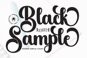 Explore Bold Black Sample Fonts for Creative Design Projects