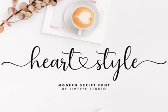 Heart Style Script Fonts for Creative Design Projects