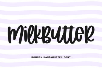 Milkbutter Font: a Smooth Creative Typeface for Designers