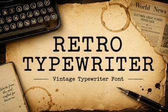 Vintage Typewriter Font for Creative Projects